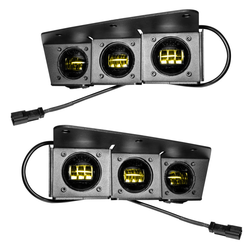 Load image into Gallery viewer, ORACLE Lighting 21-22 Ford Bronco Triple LED Fog Light Kit for Steel Bumper - Yellow
