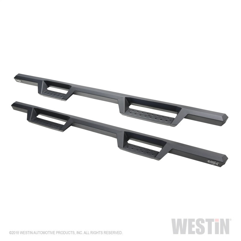 Load image into Gallery viewer, Westin 2019 Chevrolet Silverado / GMC Sierra 1500 Crew Cab Drop Nerf Step Bars - Textured Black
