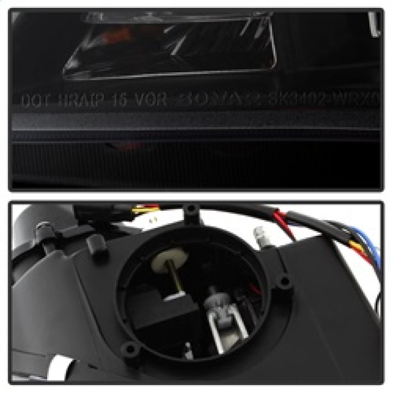 Load image into Gallery viewer, Spyder Subaru WRX 06-07 Projector Headlights - HID Model Only - Black PRO-YD-SWRX06-HID-LBDRL-BK
