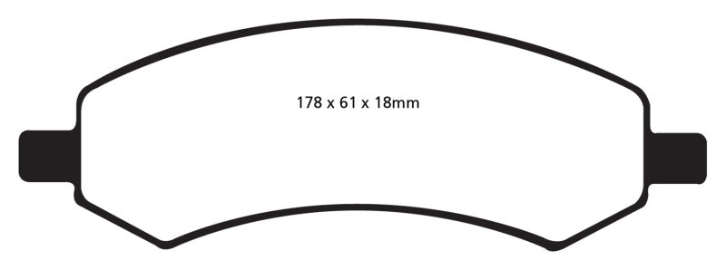 Load image into Gallery viewer, EBC 06-09 Chrysler Aspen 4.7 Yellowstuff Front Brake Pads
