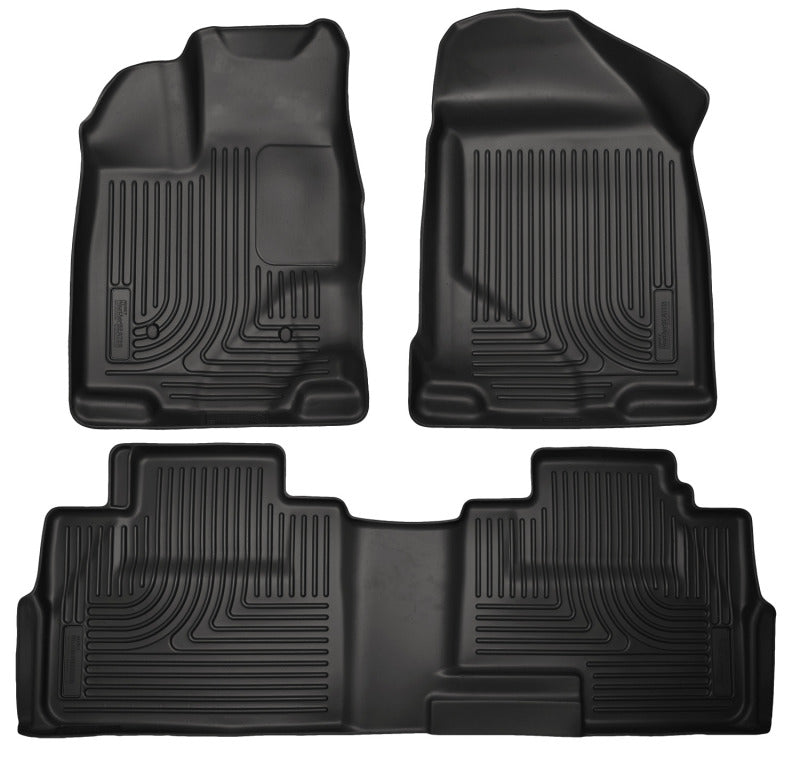 Load image into Gallery viewer, Husky Liners 07-13 Ford Edge / 07-13 Lincoln MKX Weatherbeater Black Front &amp; 2nd Seat Floor Liners
