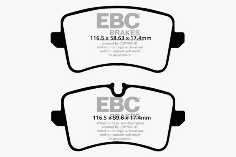 Load image into Gallery viewer, EBC 11 Audi A6 2.0 Turbo Redstuff Rear Brake Pads

