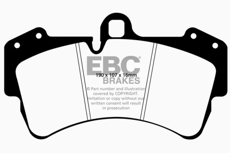Load image into Gallery viewer, EBC 11-15 Audi Q7 3.0 Supercharged Yellowstuff Front Brake Pads
