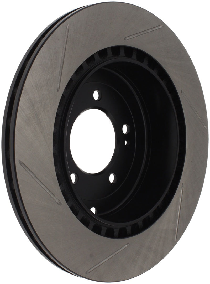 Load image into Gallery viewer, StopTech Power Slot 08-09 Evo 10 Slotted Left Rear Rotor
