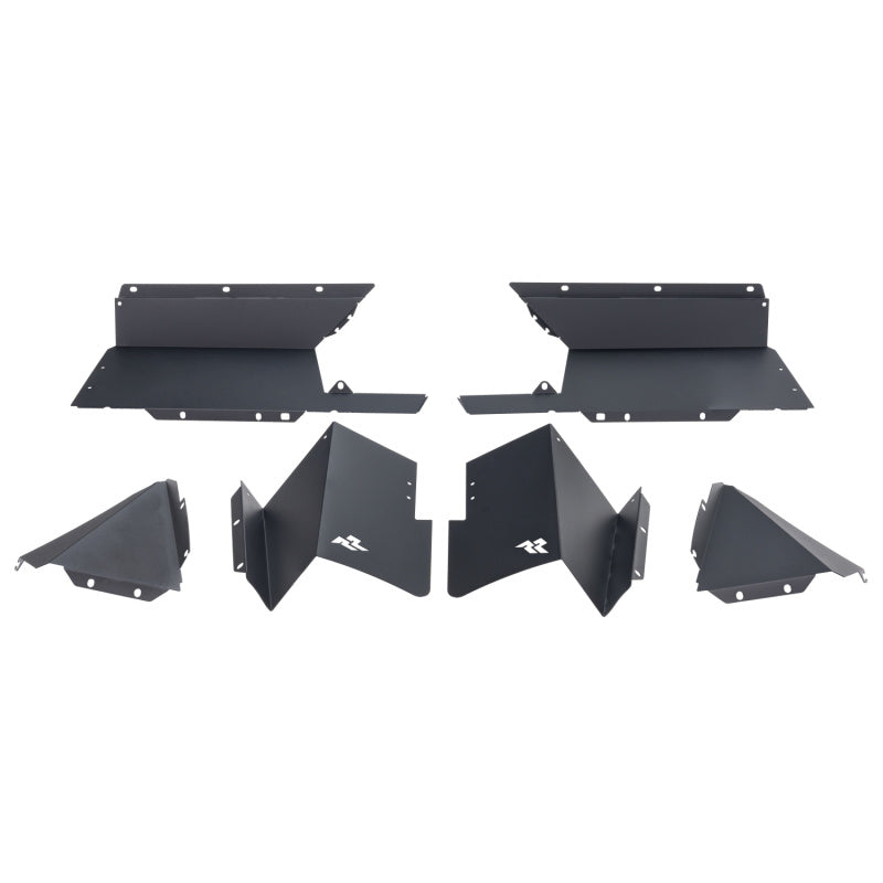 Load image into Gallery viewer, Rugged Ridge Inner Fender Liners Rear Aluminum Black 20-21 Jeep Gladiator JT
