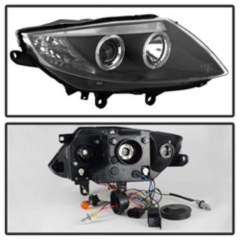 Load image into Gallery viewer, Spyder BMW Z4 03-08 Projector Headlights Xenon/HID Model Only - LED Halo Black PRO-YD-BMWZ403-HID-BK
