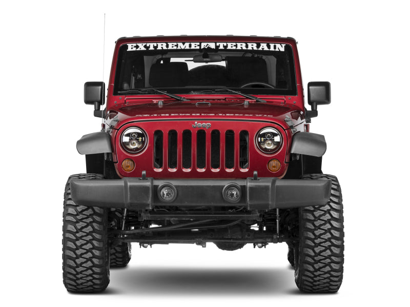 Load image into Gallery viewer, Raxiom 97-18 Jeep Wrangler TJ/JK Axial Series LED Daymaker Headlights- Black Housing (Clear Lens)
