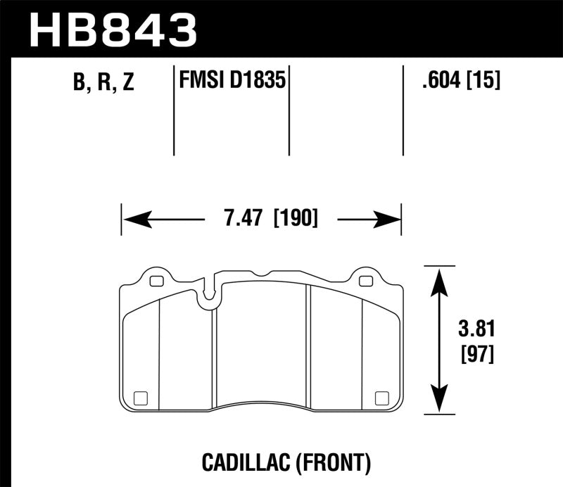 Load image into Gallery viewer, Hawk 2016 Cadillac CTS DTC-70 Front Race Brake Pads

