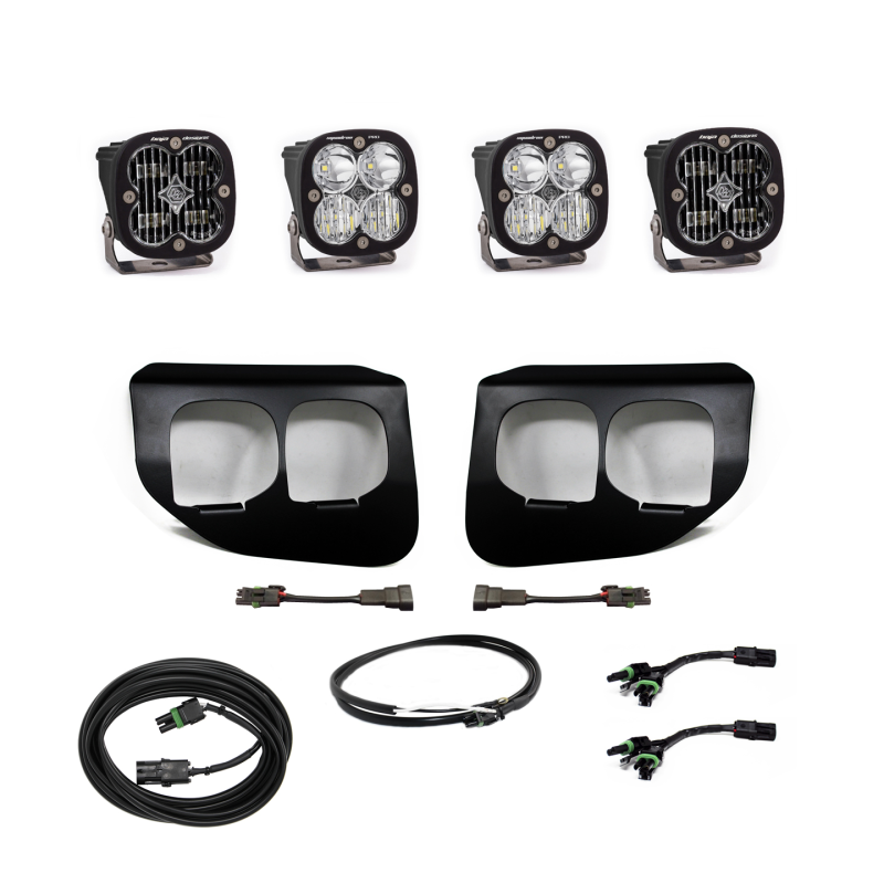 Load image into Gallery viewer, Baja Designs Ford Super Duty (20-On) Fog Lights Dual FPK SAE/Pro DC Baja Designs w/Upfitter
