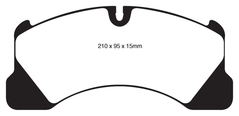 Load image into Gallery viewer, EBC 10+ Porsche Cayenne 3.0 Supercharged Hybrid Yellowstuff Front Brake Pads
