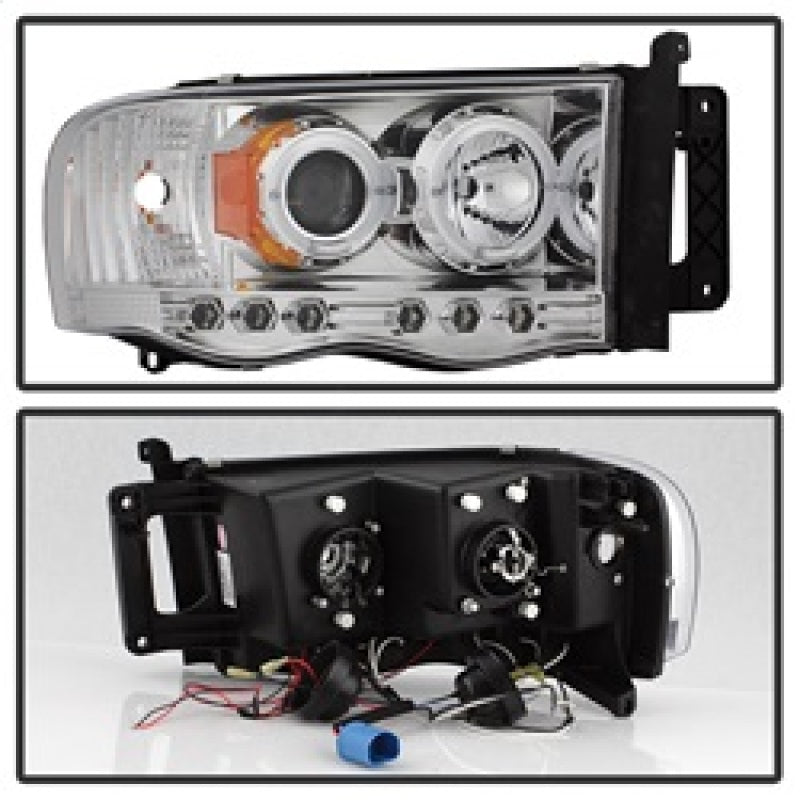 Load image into Gallery viewer, Spyder Dodge Ram 1500 02-05/Ram 2500 03-05 Projector Headlights LED Halo LED Chrm PRO-YD-DR02-HL-C
