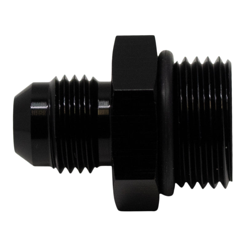 Load image into Gallery viewer, DeatschWerks 8AN ORB Male to 6AN Male Flare Adapter (Incl O-Ring) - Anodized Matte Black
