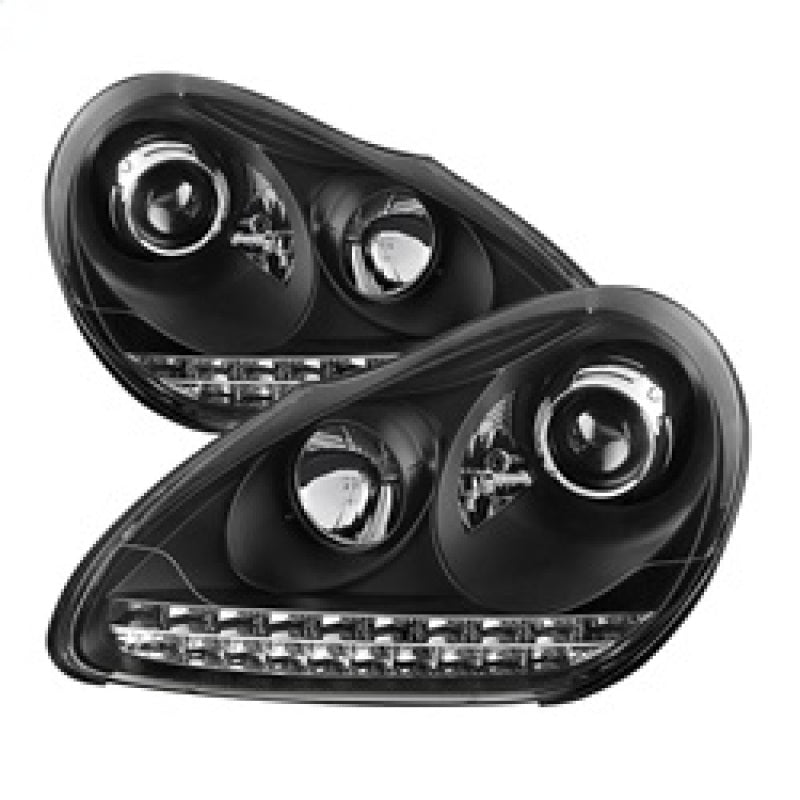 Load image into Gallery viewer, Spyder Porsche Cayenne 03-06 Projector Xenon/HID Model- DRL LED Blk PRO-YD-PCAY03-HID-DRL-BK
