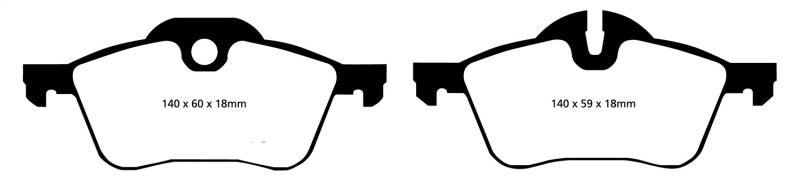 Load image into Gallery viewer, EBC 02-03 Mini Hardtop 1.6 Redstuff Front Brake Pads
