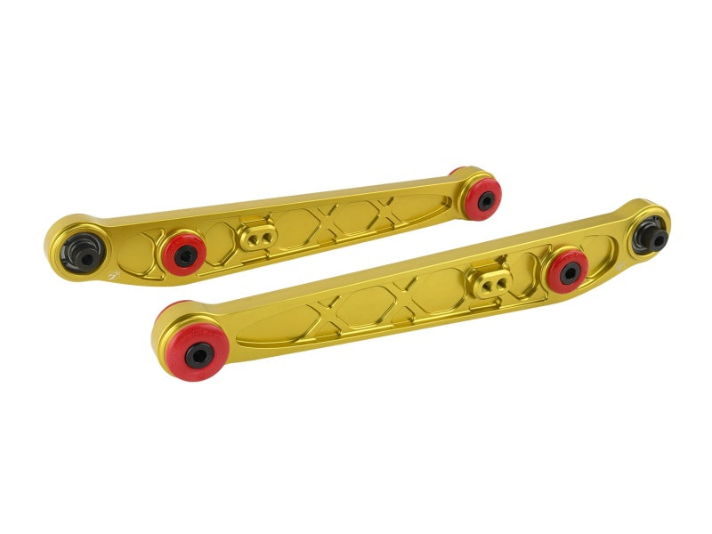 Load image into Gallery viewer, Skunk2 Honda/Acura EK Alpha Series Rear Lower Control Arm Set - Gold
