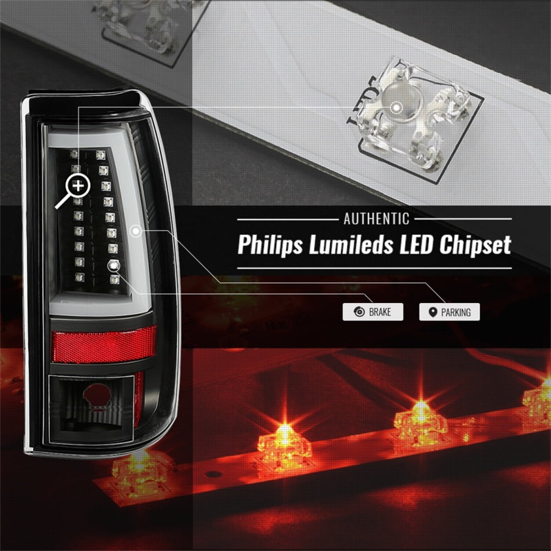Load image into Gallery viewer, Spyder 03-06 Chevy Silverado - (Does Not Fit Stepside) LED Tail Lights - All Black ALT-YD-CS03V2-LED
