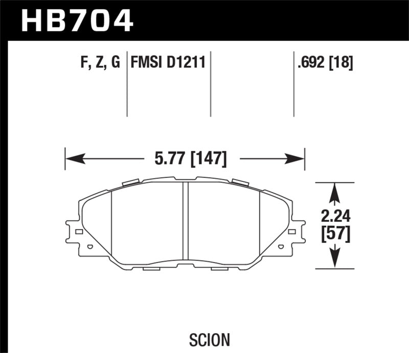 Load image into Gallery viewer, Hawk 06-16 Toyota RAV4 HPS 5.0 Front Brake Pads
