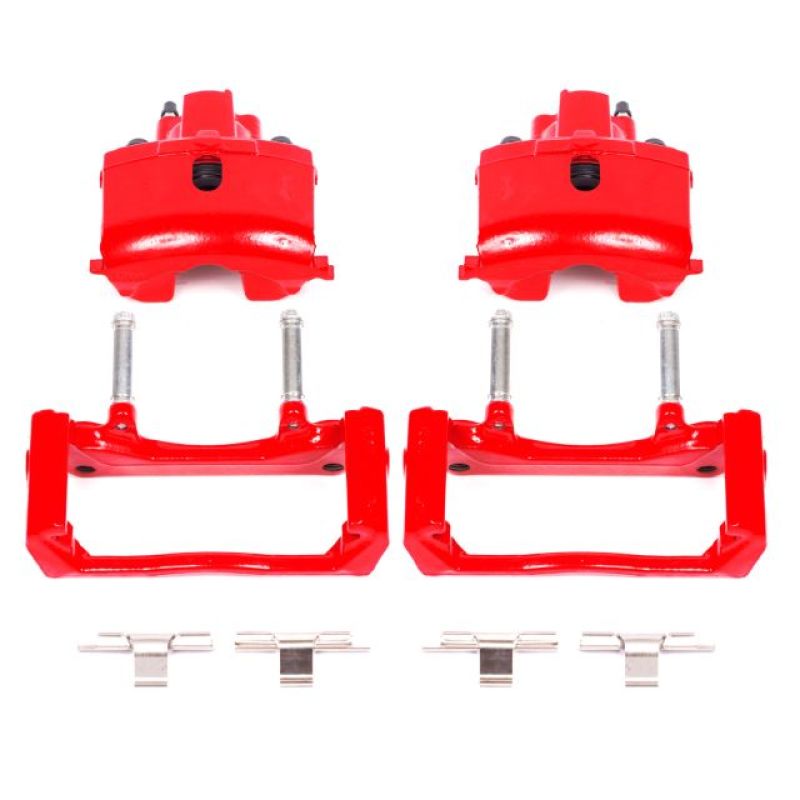Load image into Gallery viewer, Power Stop 07-09 Chrysler Aspen Rear Red Calipers w/Brackets - Pair
