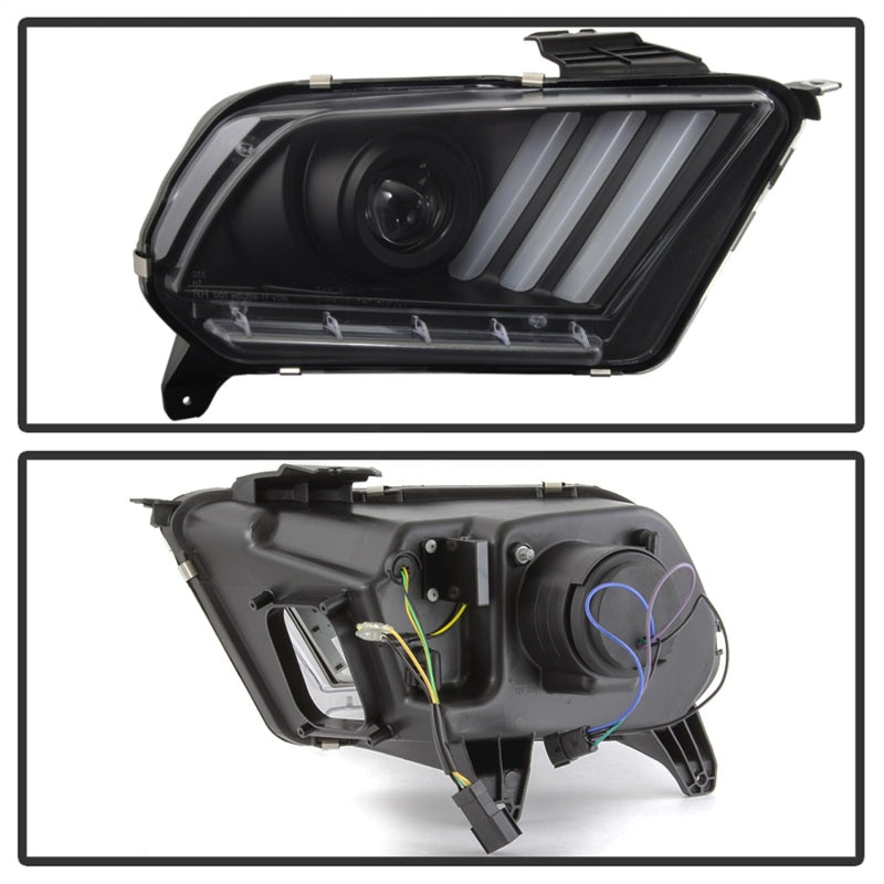 Load image into Gallery viewer, Spyder Ford Mustang 10-13 Projector Headlights - HID Model Only - Black PRO-YD-FM2010V2-HID-BK
