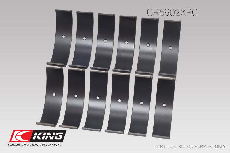 Load image into Gallery viewer, King Nissan VQ35HR/VQ37VHR/VR30DTT (Size STD) pMaxKote Rod Bearing Set

