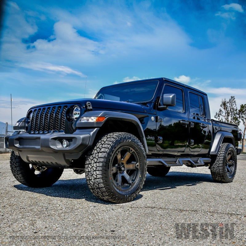 Load image into Gallery viewer, Westin 2020 Jeep Gladiator HDX Drop Nerf Step Bars - Textured Black
