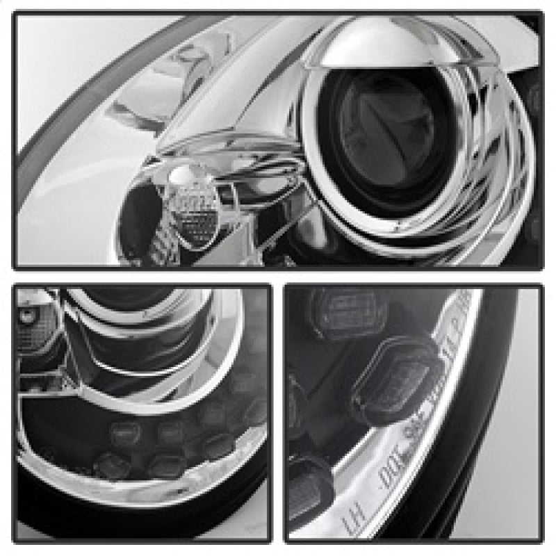 Load image into Gallery viewer, Spyder Volkswagen Beetle 1998-2005 Projector Headlights DRL Chrome PRO-YD-VB98-DRL-C
