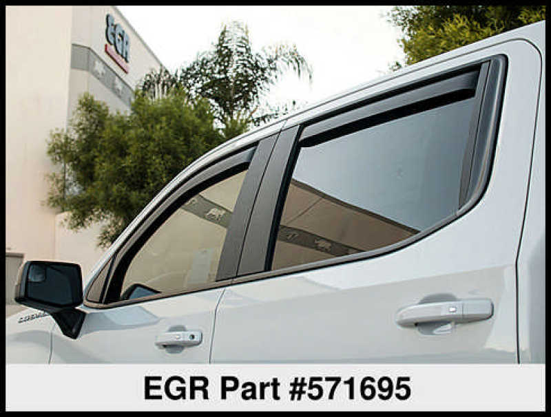 Load image into Gallery viewer, EGR 2019 Chevy 1500 Crew Cab In-Channel Window Visors - Matte
