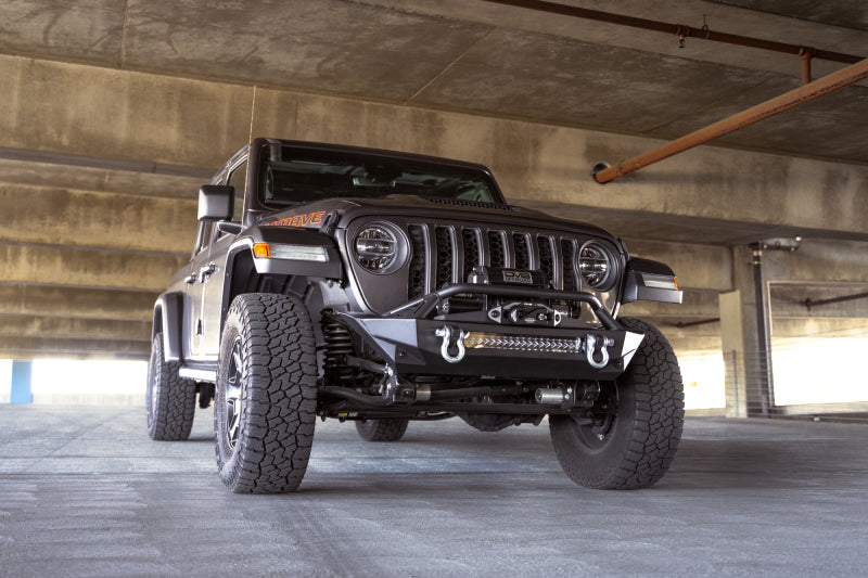 Load image into Gallery viewer, DV8 Offroad 07-23 Jeep Wrangler JK/JL &amp; Gladiator JT FS-1 Series Stubby Front Bumper
