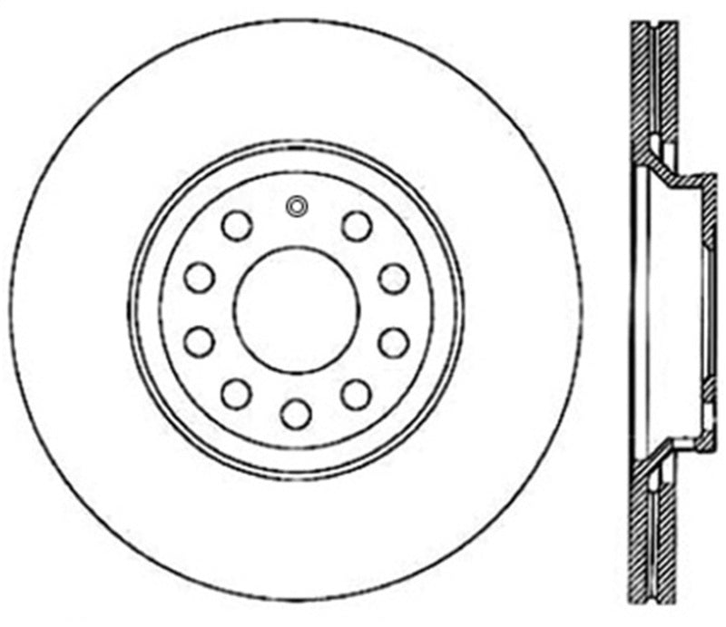 Load image into Gallery viewer, StopTech Power Slot 09 VW CC (Passat CC) / 06-09 Passat (ex Syncro) Left Rear CRYO-STOP Slotted Rot
