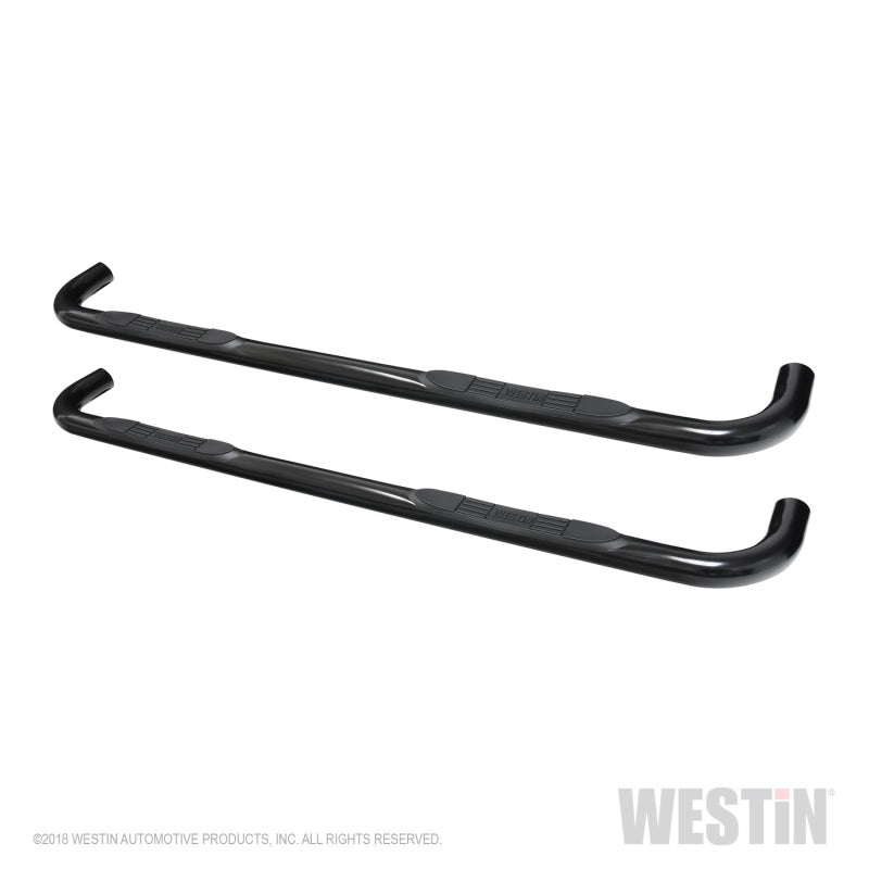 Load image into Gallery viewer, Westin 2019 Chevrolet Silverado/Sierra 1500 Crew Cab E-Series 3 Nerf Step Bars - Black
