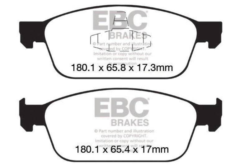 Load image into Gallery viewer, EBC 12+ Ford Focus 2.0 Turbo ST Redstuff Front Brake Pads
