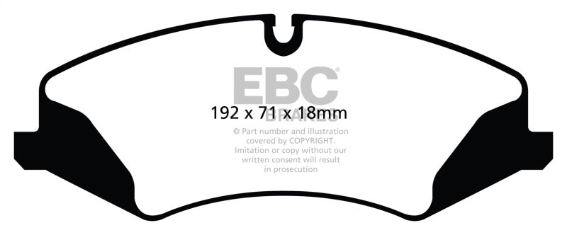 Load image into Gallery viewer, EBC 14+ Land Rover LR4 3.0 Supercharged Yellowstuff Front Brake Pads

