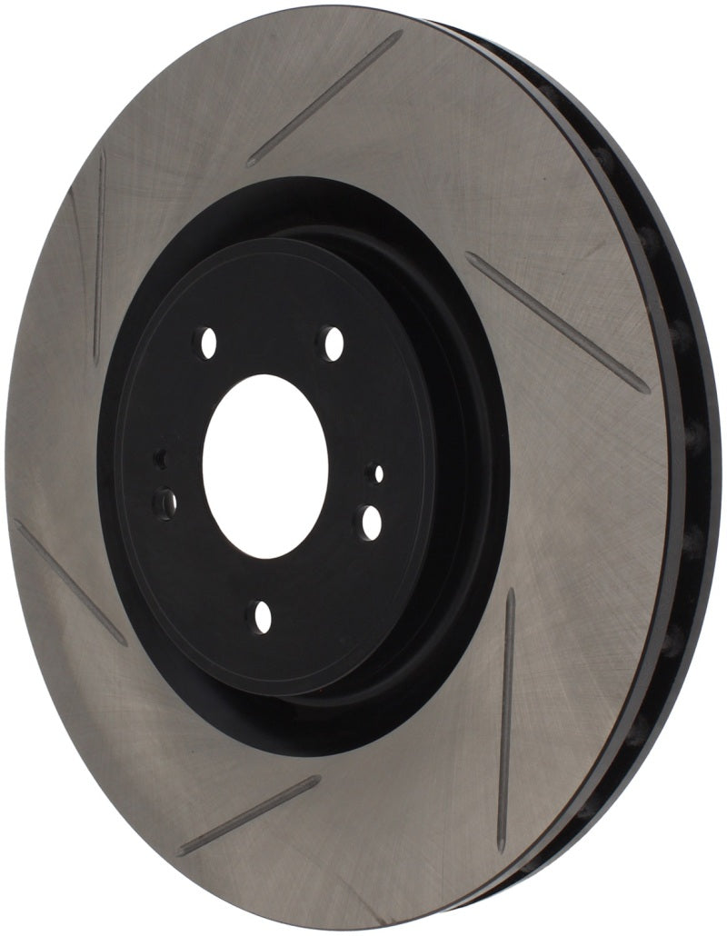 Load image into Gallery viewer, StopTech Power Slot 08-09 Evo 10 Slotted Right Front Rotor
