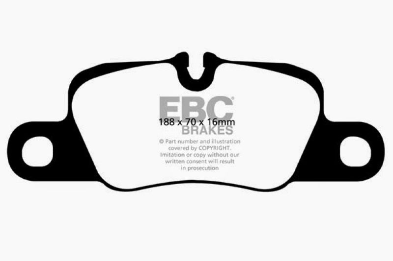 Load image into Gallery viewer, EBC 12-15 Porsche 911 (991) (Cast Iron Rotor only) 3.8 Carrera S Redstuff Rear Brake Pads
