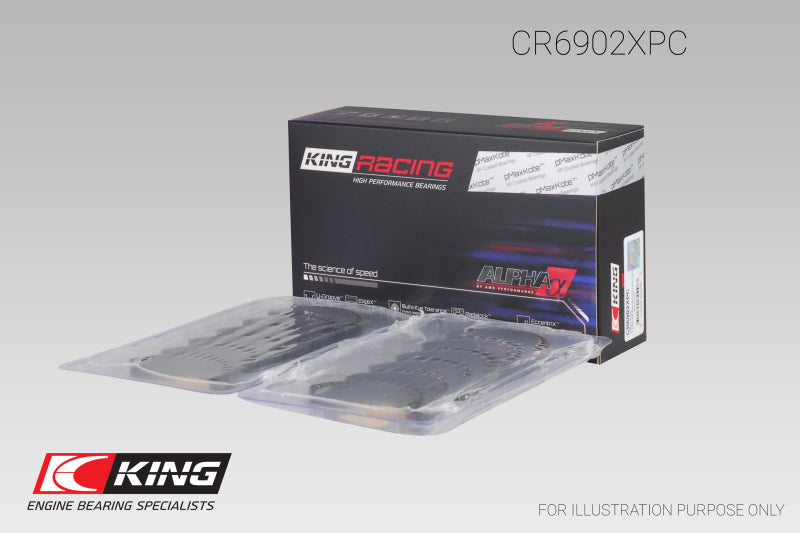 Load image into Gallery viewer, King Nissan VQ35HR/VQ37VHR/VR30DTT (Size STD) pMaxKote Rod Bearing Set
