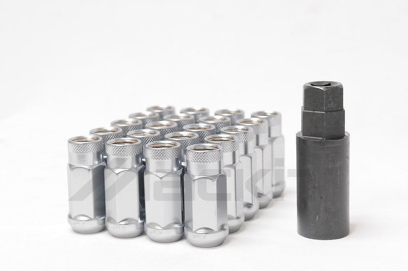 Load image into Gallery viewer, Wheel Mate 14x1.50 Monster Open End Silver Lug Nut - Set of 20
