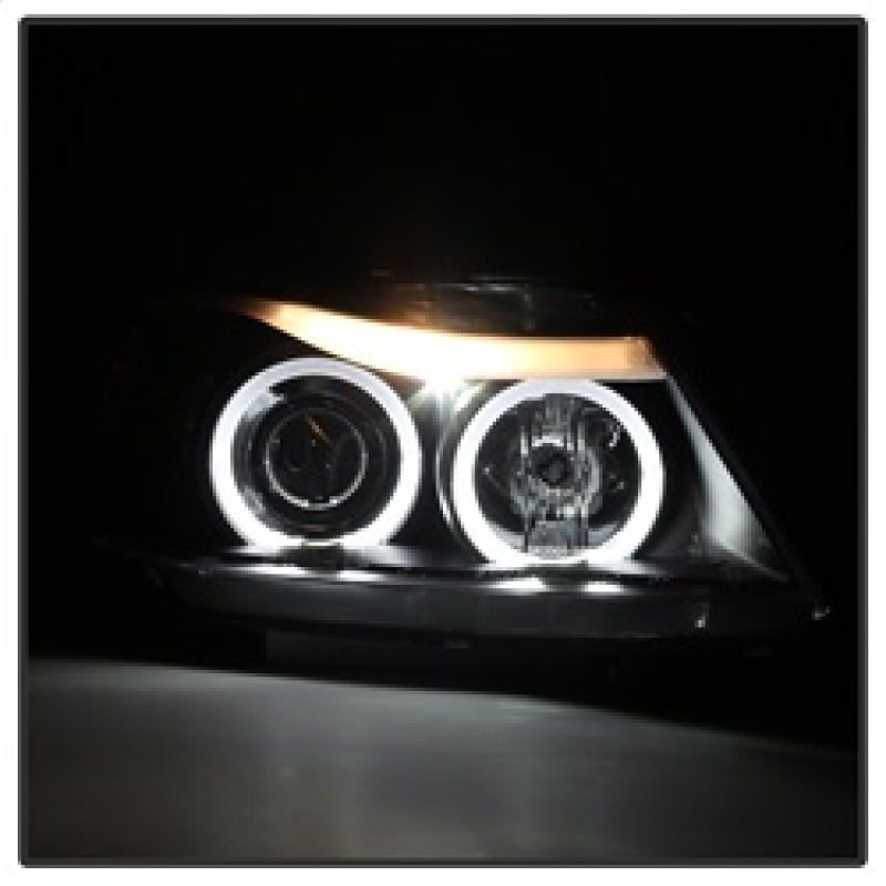 Load image into Gallery viewer, Spyder BMW E90 3-Series 06-08 Projector LED Halo Amber Reflctr Rplc Bulb Blk PRO-YD-BMWE9005-AM-BK
