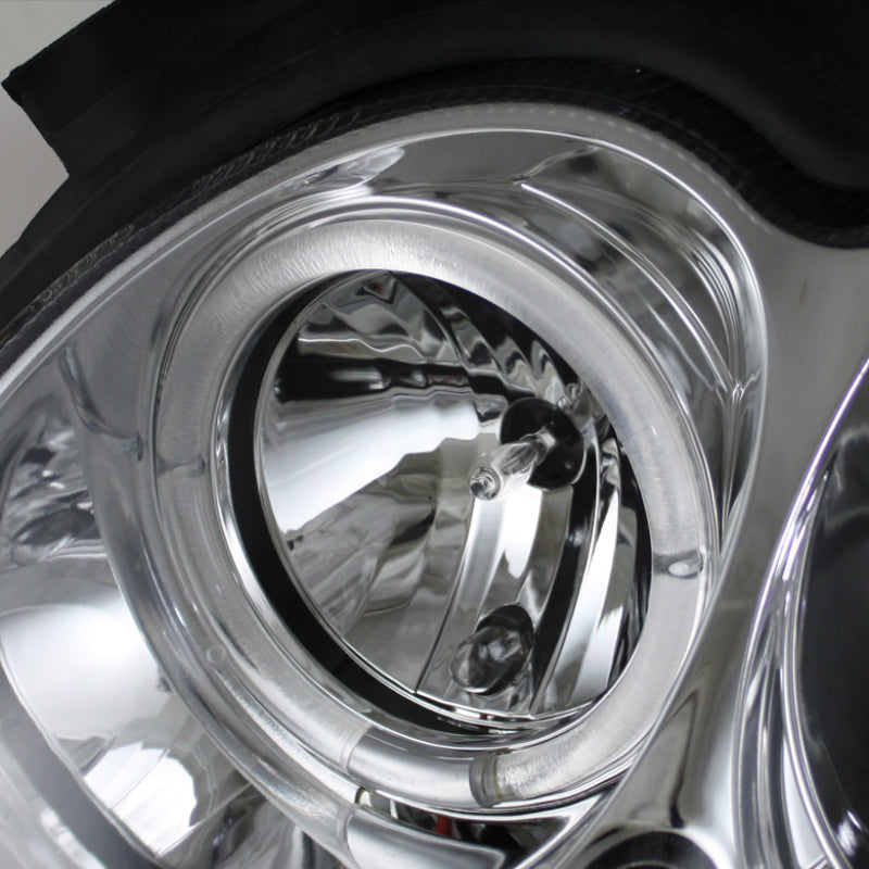 Load image into Gallery viewer, Spyder Mercedes Benz CLK 03-09 Projector Halogen Model- LED Halo DRL Chrm PRO-YD-MBCLK03-DRL-C
