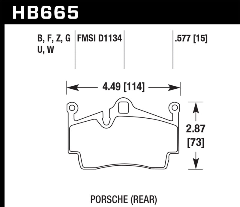 Load image into Gallery viewer, Hawk 13-16 Porsche 911 Rear HPS 5.0 Brake Pads
