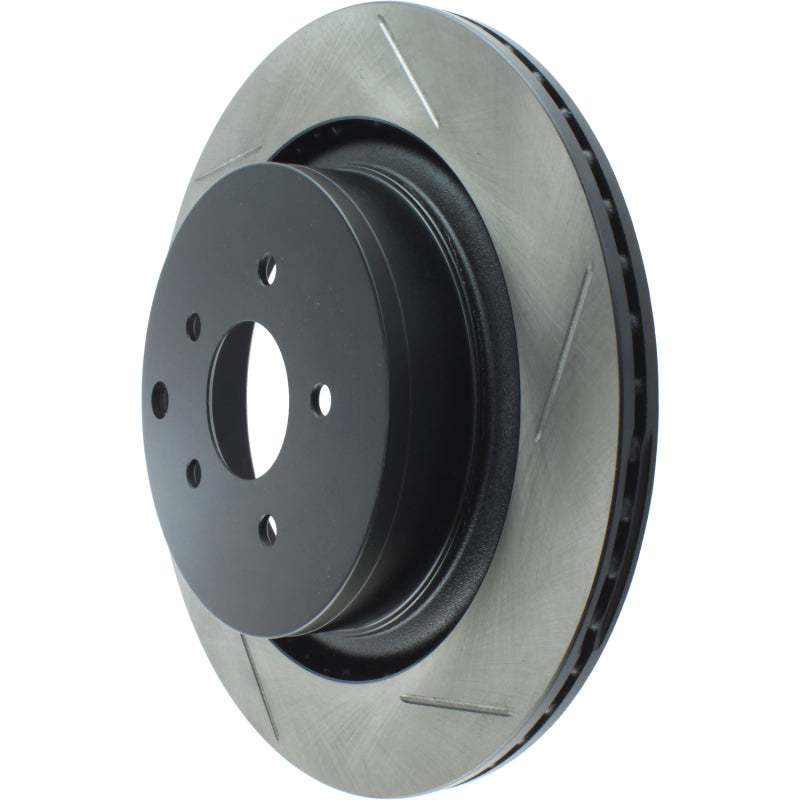 Load image into Gallery viewer, StopTech Power Slot 09 Infiniti FX50 5.0L-V8 Slotted Rear Left Rotor

