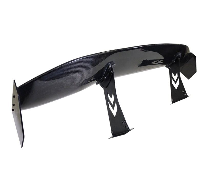 Load image into Gallery viewer, NRG Carbon Fiber Spoiler - Universal (69in.) w/NRG Logo / Stand Cut Out / Large Side Plate
