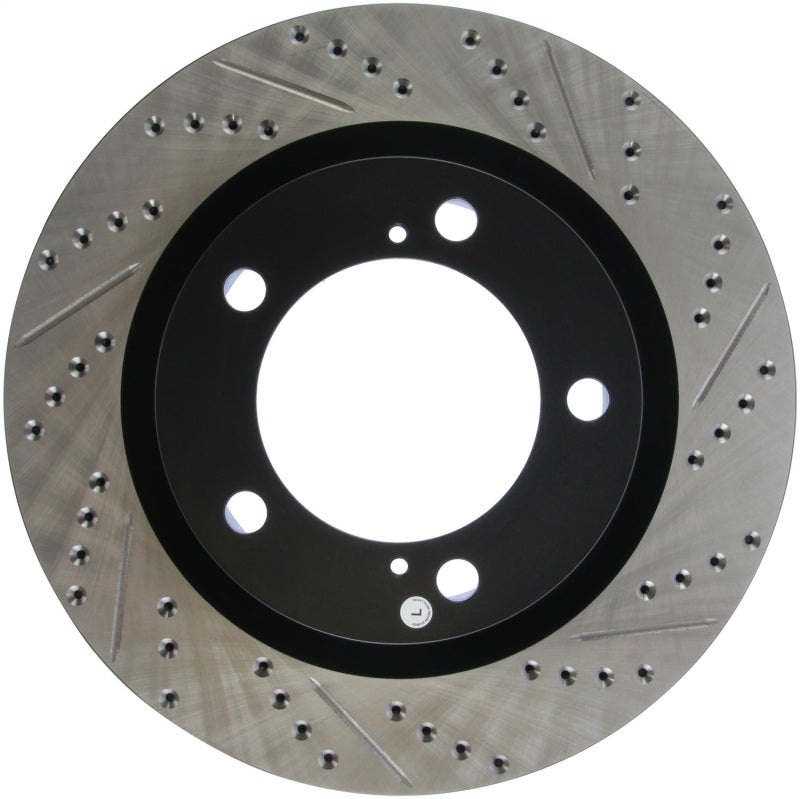 Load image into Gallery viewer, StopTech 07-09 Toyota Tundra / 08-09 Toyota Sequoia Front Left Slotted &amp; Drilled Rotor
