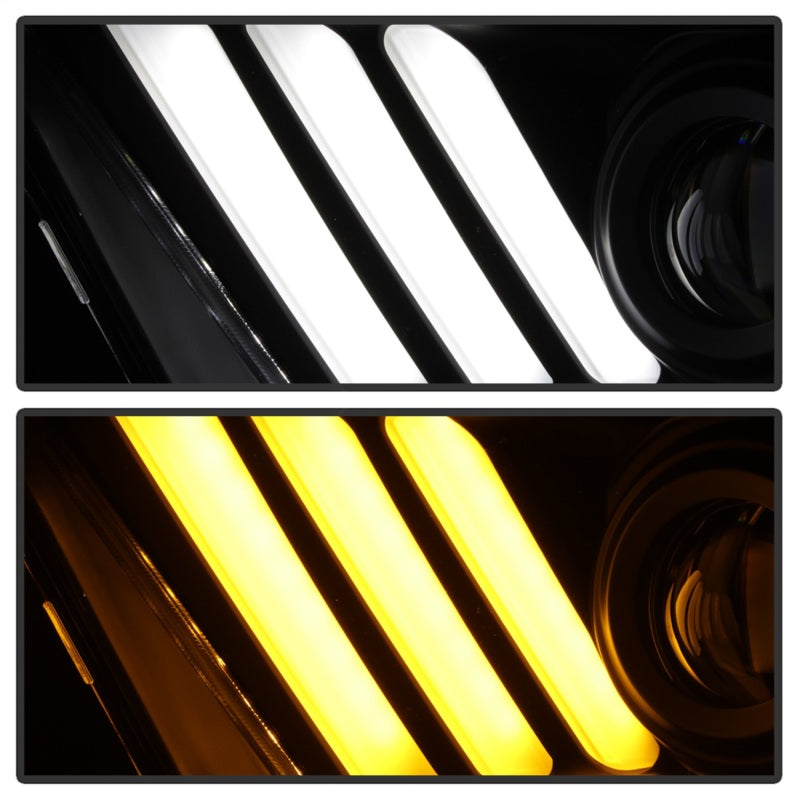 Load image into Gallery viewer, Spyder Ford Mustang 10-13 Projector Headlights - HID Model Only - Black PRO-YD-FM2010V2-HID-BK

