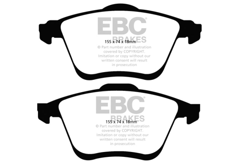 Load image into Gallery viewer, EBC 06-09 Mazda 6 2.3 Turbo (Mazdaspeed) Redstuff Front Brake Pads
