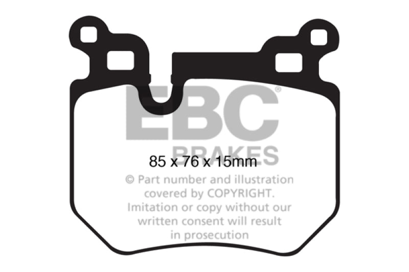 Load image into Gallery viewer, EBC 08-10 BMW 135 3.0 Twin Turbo Redstuff Rear Brake Pads
