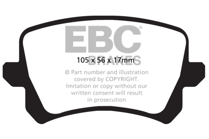 Load image into Gallery viewer, EBC 15+ Audi Q3 2.0 Turbo Redstuff Rear Brake Pads
