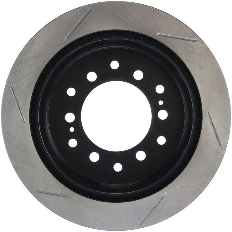 Load image into Gallery viewer, StopTech Power Slot 01-07 Toyota Sequoia/03-09 4 Runner / 03-09 Lexus GX470 Slotted Left Rear Rotor
