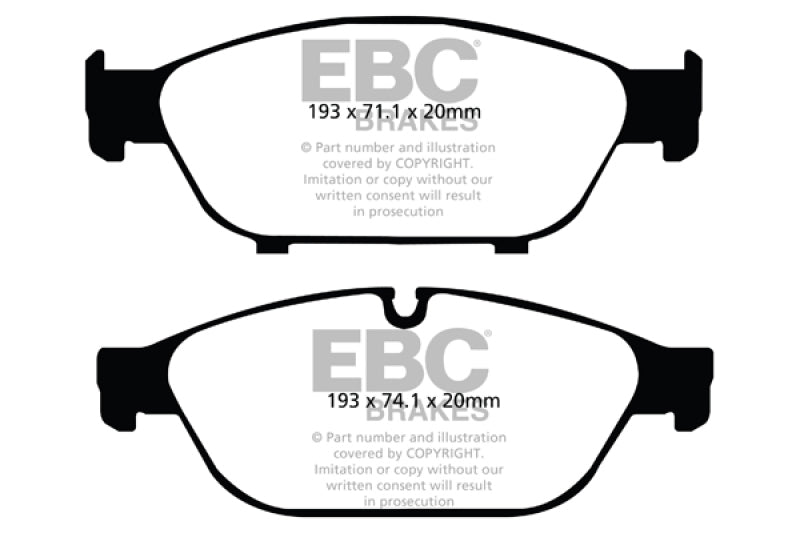 Load image into Gallery viewer, EBC 12+ Audi A6 Quattro 3.0 Supercharged Yellowstuff Front Brake Pads
