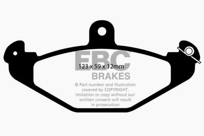 Load image into Gallery viewer, EBC 08+ Lotus 2-Eleven 1.8 Supercharged Redstuff Rear Brake Pads
