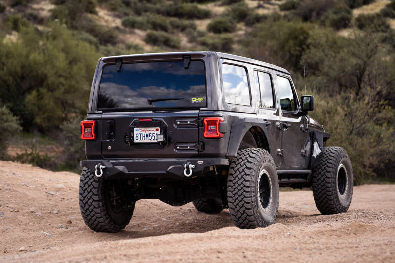 Load image into Gallery viewer, DV8 Offroad 18-22 Jeep Wrangler JL Spare Tire Delete Kit w/Light Mounts

